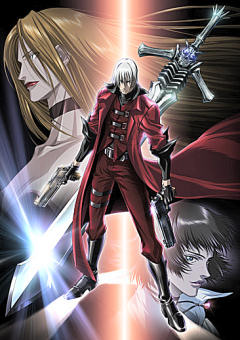 Lady, Dante et Trish, de l'anime Devil May Cry