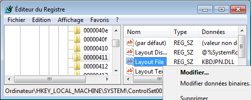 Layout File, faire Modifier