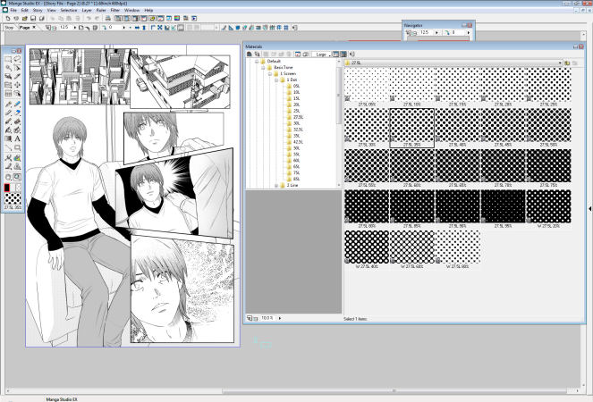 Manga Studio Interface