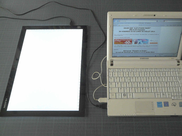 Huion L4S sur NetBook