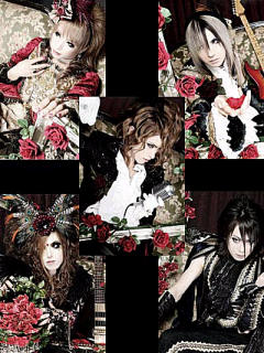 Hizaki, Kamijo, Teru, Jasmine You et Yuki, du groupe Versailles