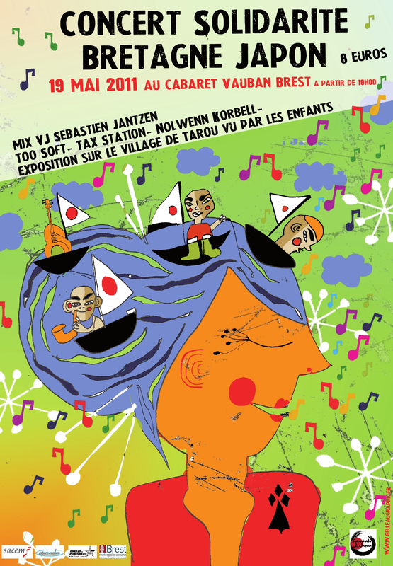 oncert Solidarité Bretagne  Japon Jeudi 19 Mai 2011, au cabaret Vauban à Partir de 19H00